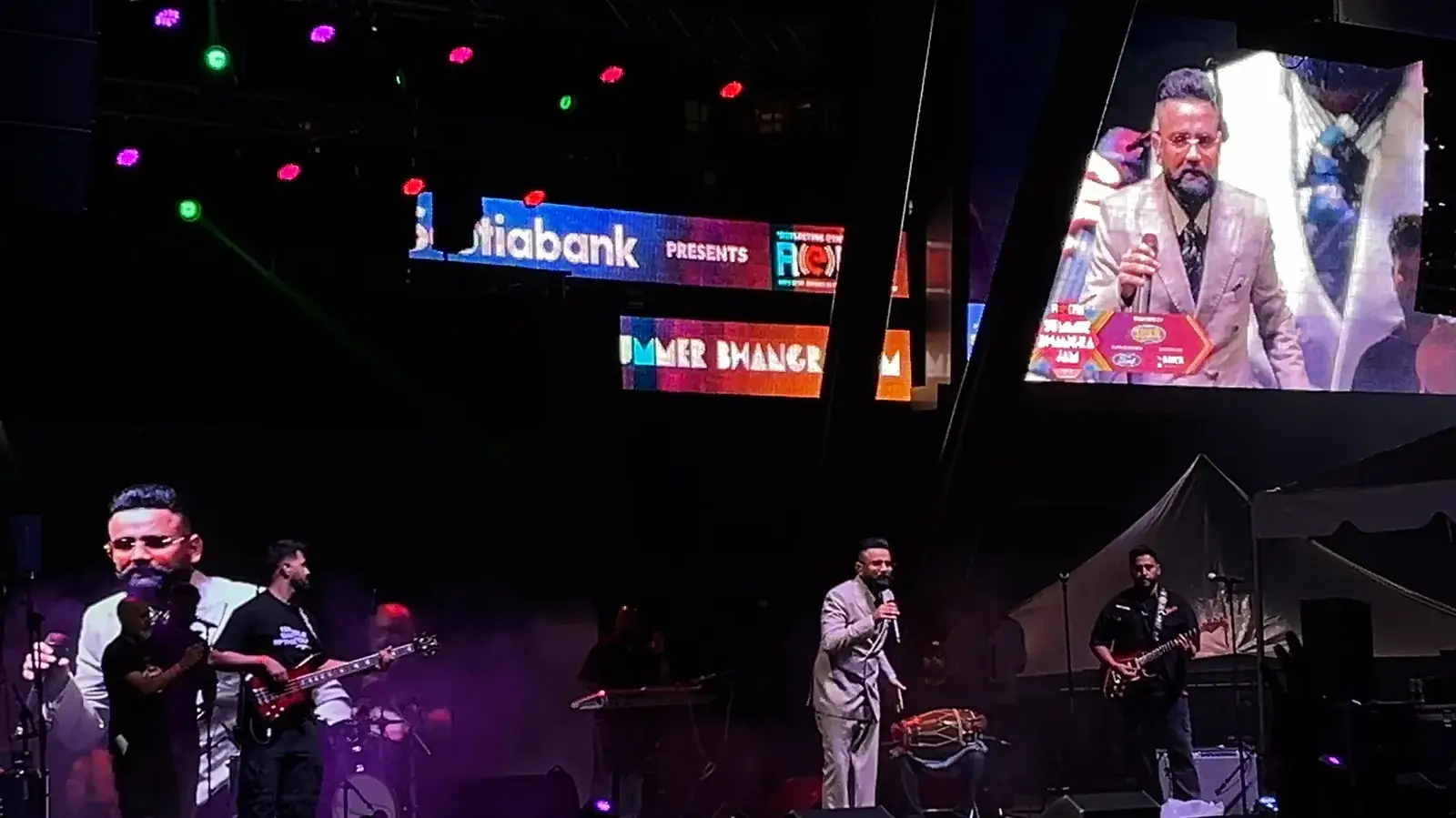Amrit Maan performing on stage