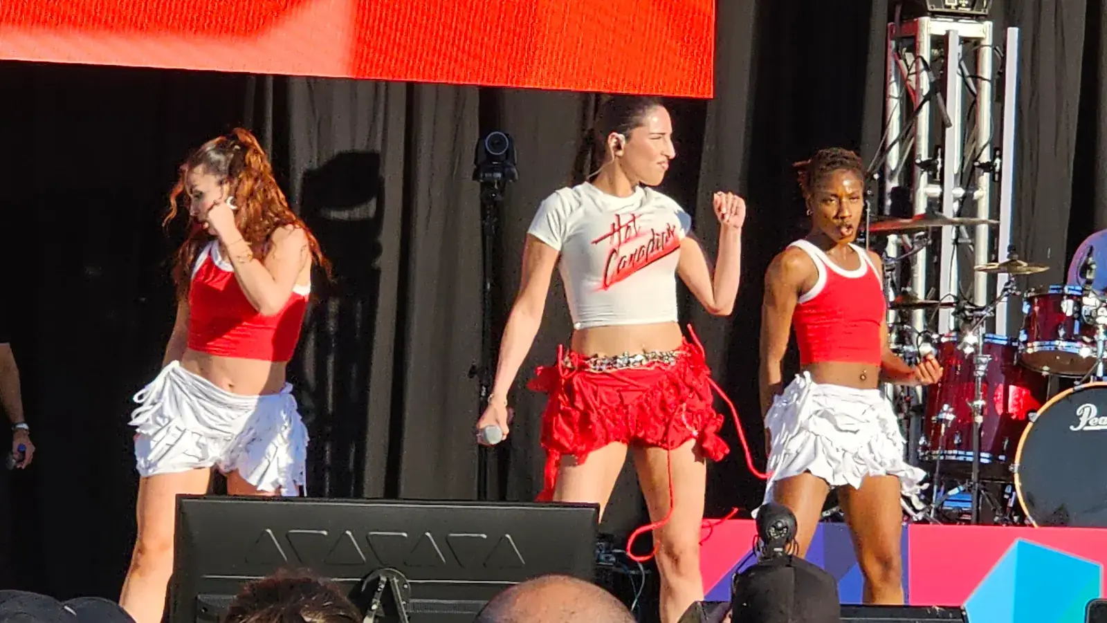 Dancers on the Canada Day stage