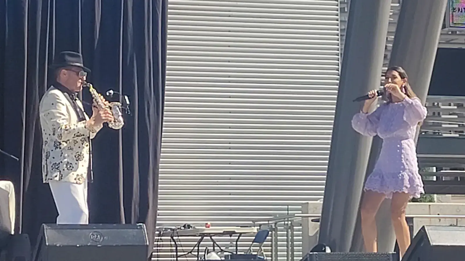 Musicians performing at the Egyptian Festival