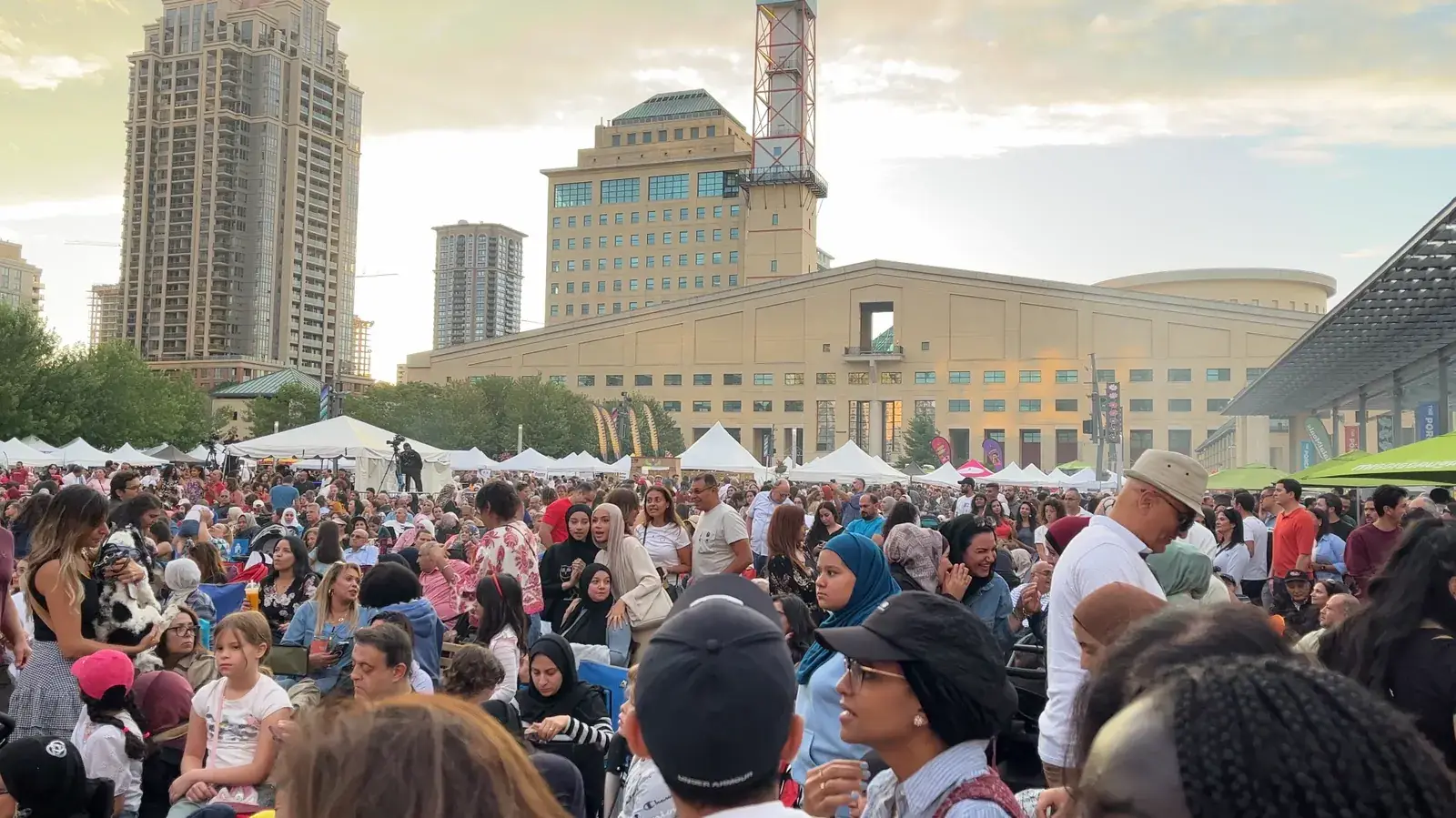 A big crowd at the Egyptian Festival