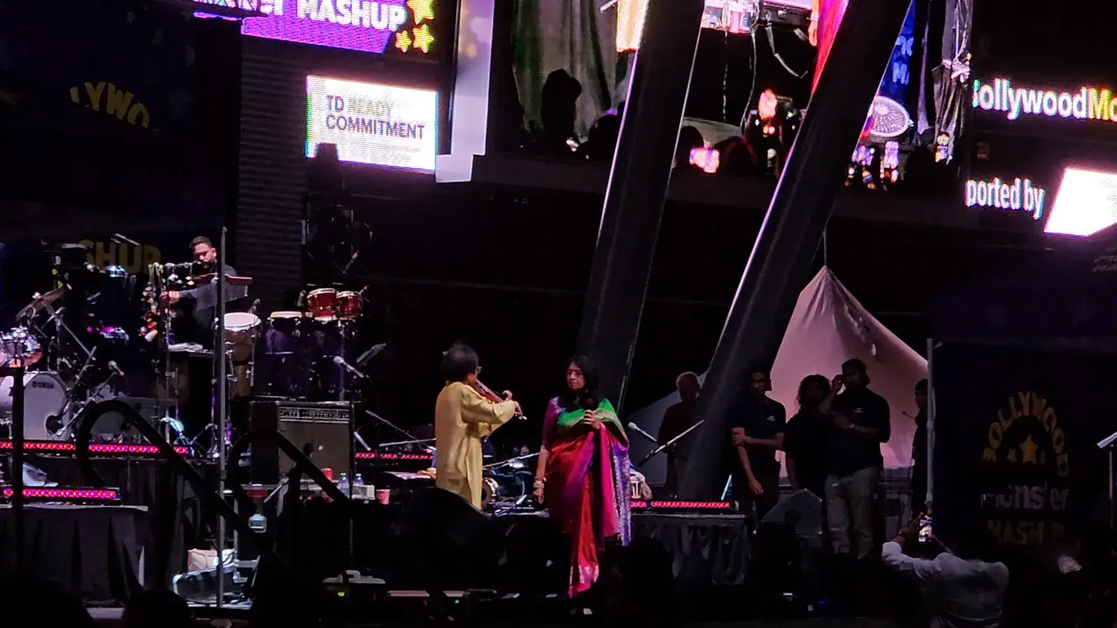 Kavita Krishnamurti performing with her band