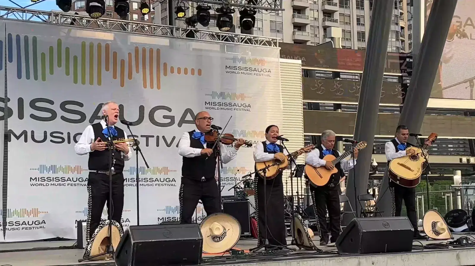 A mariachi band at the World Music Festival